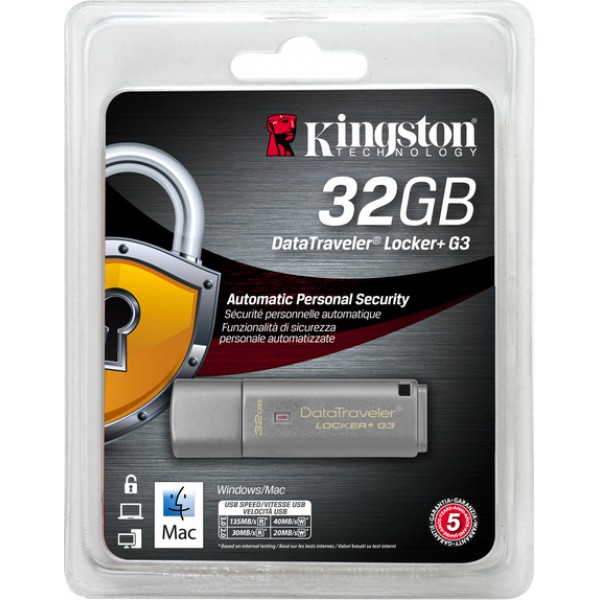 Kingston DataTraveler Locker+ G3 32GB USB 3.0