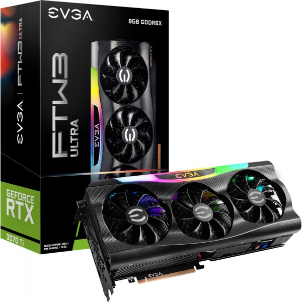 EVGA GeForce RTX 3070 Ti 8GB GDDR6X FTW3 Ultra